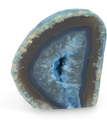Serafino Genuine Brazilian Agate Geode - Stunning Blue-Green Crystal Decor | International Shipping Available - Buy Online on GoSupps.com