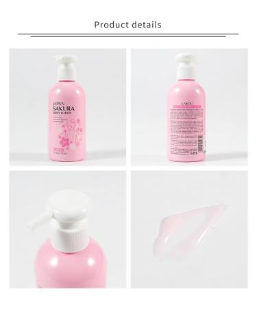 BSMKCL Luxury Firming Body Lotion for Women Extra Dry Skin Repair - Hydrating Nourishing JAPAN SAKURA Glowing Moisturizer Cream with Niacinamide & Vitamin C Non-Sticky & Fast Absorbing Silky 200ml - Buy Online on GoSupps.com