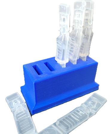 Eye Drop Vials Holder for Single-Use Disposable Drops - 5 Vial Storage - Znet3D Blue - International Shipping - Buy Online on GoSupps.com