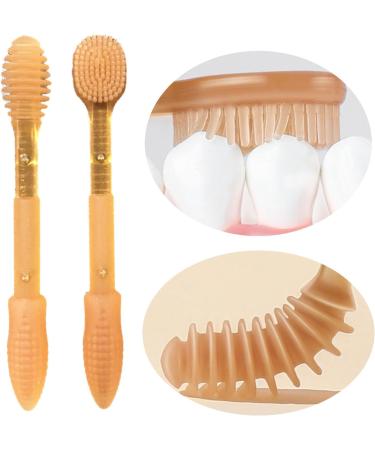 Baby Manual Toothbrush - Silicone Teeth Cleaning Massage Brush for 0-18 Months with Dust Cover | International Shipping - Buy Online on GoSupps.com