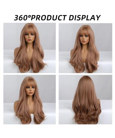 Oefei 24 Long Strawberry Blonde Heat-Resistant Synthetic Wig with Ponytail - Perfect for Daily Wear Parties and Cosplay - Buy Online on GoSupps.com