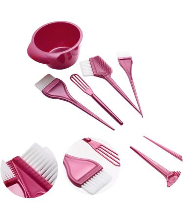 1 Set Hairdressing Tool Whisk Hair Dye Hair Set Dye Set for Hair Dye for Highlighting Hair Dye Mixer for Hair Colour Mixing Bowl 21X3.5X0.5CM red - Buy Online on GoSupps.com
