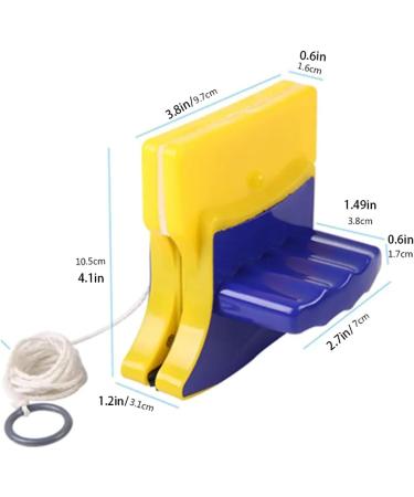 Magnetic Window Cleaner Double-sided Magnetic Brush Window Wiper Glass Cleaning Brush Tool Window Glass Brush Cleaning Tool 453.59 g (Pack of 1) Yellow - Buy Online on GoSupps.com