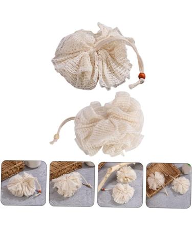 Healeved 4 pcs Foaming Net Loofah Set | Shower Puff Face & Back Scrubber Bath Sponge for Men & Women - Buy Online on GoSupps.com