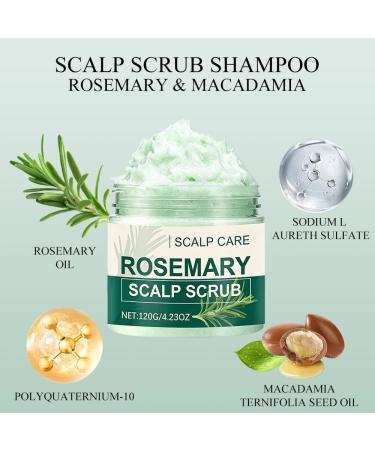 Gommage du cuir chevelu Shampooing Gommage la Romarin Traitement du cuir chevelu nettoyant et nourrissant limine les r sidus et les impuret s 120 g - Buy Online on GoSupps.com