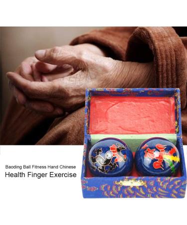 Kisbeibi Baoding Balls - 4.45cm Feng Shui Tai Chi Health Balls with Box | Dragon & Phoenix Design for Meditation & Relaxation - International Shipping Available - Buy Online on GoSupps.com