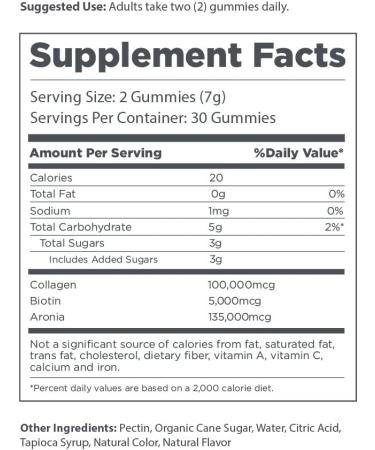 Elderberry Co. Collagen + Biotin Gummies - Hair, Skin & Nail Support - Buy Online on GoSupps.com