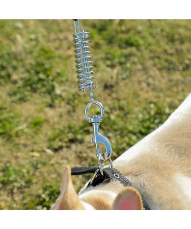 Mi Metty 25ft Chew Proof Dog Tie Out Cable Reflective Outdoor Lead with Absorbing Spring for Training & Camping - Buy Online on GoSupps.com