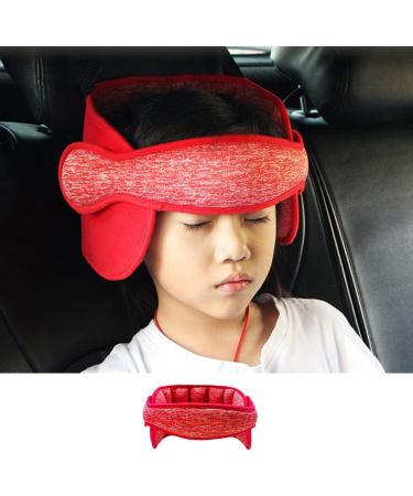 KAKIBLIN Adjustable Toddler Car Seat Head Support Band - Red | Safety Carseat Straps Cover for Neck Relief - Buy Online on GoSupps.com