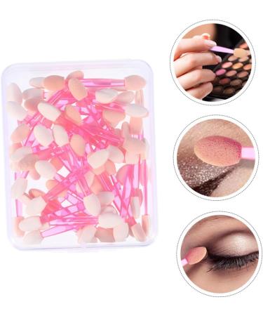 Mipcase 50pcs Double Ended Eyeshadow Brush Eye Shadow Makeup Brush Woman Makeup Tools Plastic Rod Girl - Buy Online on GoSupps.com