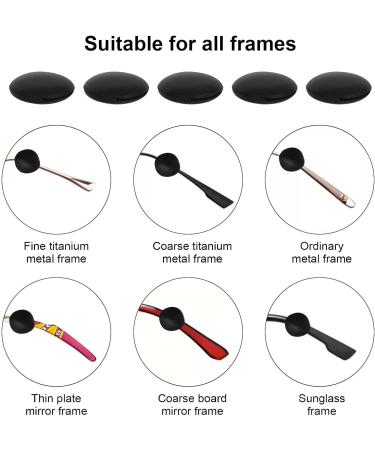 Colexy 10 Pairs Anti-Slip Silicone Ear Pads for Glasses | Soft Round Stoppers for Reading & Sports Glasses - International Shipping Available - Buy Online on GoSupps.com