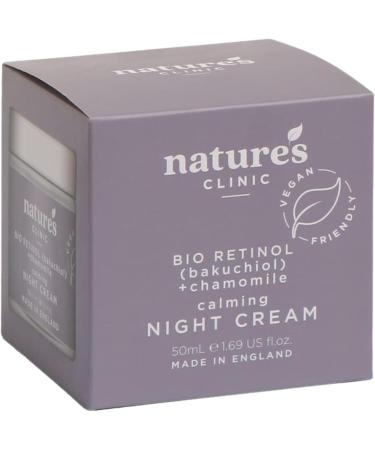 Bio Retinol Calming Night Cream for Face and Neck 50ml - With Chamomile Vegan Friendly Made in UK (Night Cream) - Buy Online on GoSupps.com