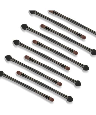 10pcs Makeup Brush Eye Shadow Applicator Beauty Tools for Double-Headed Brush Black Pole Eyelashes Cosmetic Tool - Buy Online on GoSupps.com
