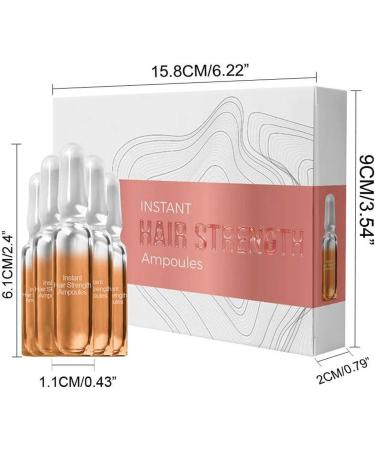 Instant Hair Strength Ampoules S rum de Traitement Lotion capillaire pour les dommages S rum sec r pare et hydratant paississement des cheveux Huile l g re Frizzy Products (lot de 6) - Buy Online on GoSupps.com