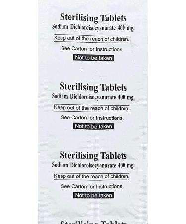 Ef-Chlor Water Purification 64 Tablets - 400mg Portable Drinking Water Purification & Sterilization Tablet Ideal for Emergencies Survival Purifies 26.4 Gallons - 39.62 Gallons in 1 Tablet - Buy Online on GoSupps.com