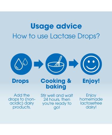 Lactase Digestive Enzyme Drops - 3.38 FL Oz (100 ml) | Liquid Lactase Enzyme for Lactose Intolerance | Makes Dairy Lactose-Free | Lactose-Free Cooking & Baking | Pure and Vegan | Low FODMAP - Buy Online on GoSupps.com