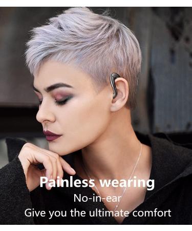 Wireless Bluetooth Headphone with Mic for Cell Phone - Lightweight & Waterproof Earpiece for Business, Office, Sports - Black - Buy Online on GoSupps.com