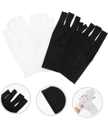 minkissy 2 Pairs Gloves Nail Dryers Nail Art Accessories Nail Polish Dryer Nail Lamp Dryer Gloves Fingerless Anti Uv Glove Nail Uv Shield Gloves Anti-uv Gloves Uv Hand Gloves - Buy Online on GoSupps.com