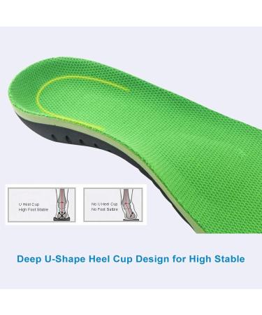 VSUDO Plantar Fasciitis Insoles - High Arch Support Orthotic Inserts for Men or Women - XL (M 13-15) - Buy Online on GoSupps.com
