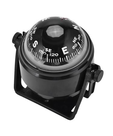 DAUERHAFT Ball Compass, Boat Compsss Night Easy to Read with Mounting Fittings for Outdoor Travel for Marine Navigation