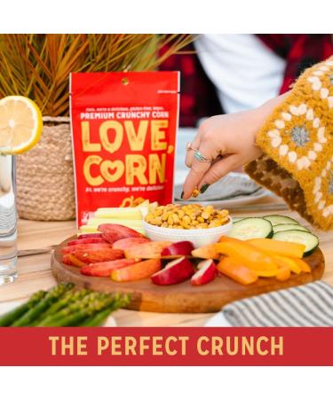 LOVE CORN Habanero Chilli | Roasted Crunchy Corn Snack - Gluten-Free, Vegan, Low Calorie - 6 Bags (115g Each) - Buy Online on GoSupps.com