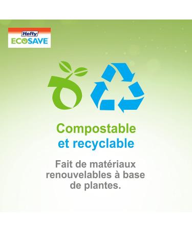 "Hefty ECOSAVE Compostable Disposable Paper Plates Dinner 10" 125 Count - Buy Online on GoSupps.com