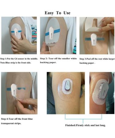 60 Pcs G6 Overpatch Sensor Adhesive Patches - Transparent Waterproof CGM Stickers for Continuous Glucose Monitor - Buy Online on GoSupps.com