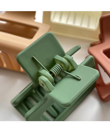 4 Pack Hair Clips for Women 2.1" Large Claw Clip Strong Hold Hair Clips for Thick & Thin Hair Non Slip Hair Clips for Styling Fashion Matte Hair Accessories 4 Different Color - Buy Online on GoSupps.com