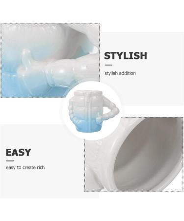 Baluue Ceramic Razor Shell - Funny Shaving Cup for Wet Shaving | Unique Razor Soap Peel Down Jacket Shape | Hairdresser Accessories - Shop Internationally! - Buy Online on GoSupps.com