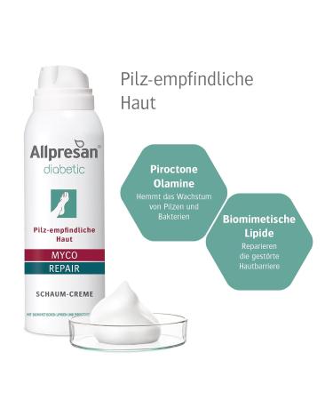 Allpresan Diabetic Myco + Repair Foam Cream - Best Solution for Dry Cracked Foot Skin & Athlete's Foot - International Shipping Available - Buy Online on GoSupps.com
