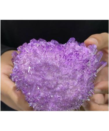 Amethyst 1pc Quartz Crystal Purple Rainbow Titanium Cluster 300G - Buy Online on GoSupps.com