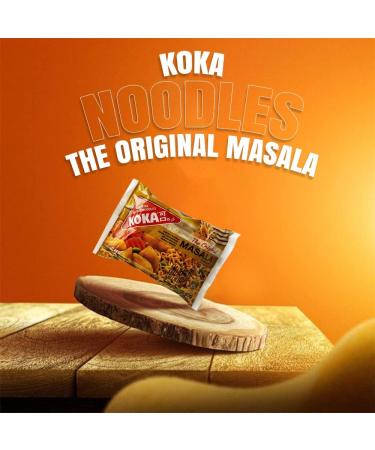 Karrma Koka Noodles | The Original Masala Flavour | Koka Oriental Style Instant Noodles | Snack or Meal Accompaniment | Ready in 2 Minutes -85g - Pack of 10 85.00 g (Pack of 10) - Buy Online on GoSupps.com
