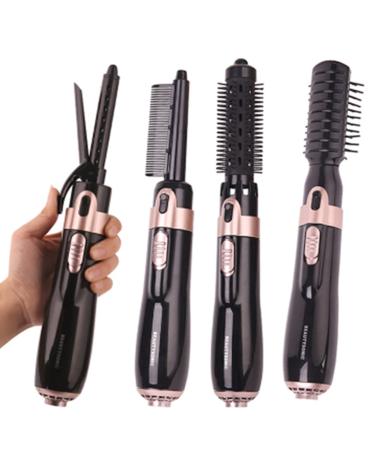 Hair Dryer Brush 4 in 1 Hair Styler Hot Air Brush One- Step Negative Ion Comb for Drying Straightening Volumizing Lightweight Hairdryer Curler Salon No Heat Damage