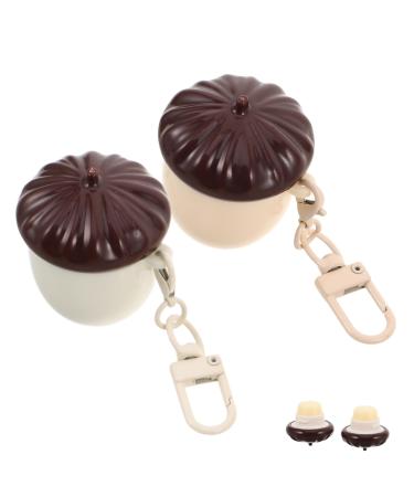 CALLARON 2 Pi ces Soin Hydratant pour L vres pour Filles et Gar ons Format Voyage Forme de Ch taigne Non Gras et Respectueux des Peaux Sensibles