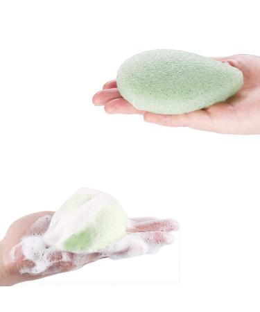 Natural Organic Konjac Sponge with Activated Charcoal | Gentle Facial Cleansing Sponges for Sensitive Skin - Buy Online on GoSupps.com