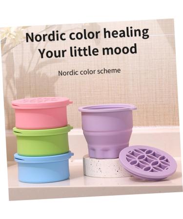 Mipcase Silicone Makeup Brush Cleaner Makeup Brush Washing Mat Brush Washing Tool Makeup Brush Cleaning Mat Makeup Brush Organizer Makeup Sponge Cleaners Brush Holder Silica Gel Pink Fold 10x8.5cm Pink - Buy Online on GoSupps.com