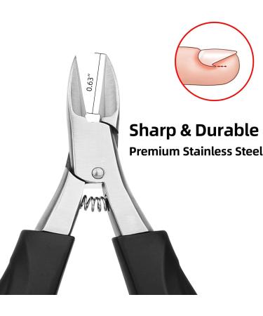 Podiatrist Toenail Clipper for Ingrown and Thick Toenails - Stainless Steel Nipper for Seniors - Professional Pedicure Tool - Buy Online on GoSupps.com