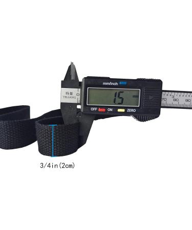 Cotton Webbing 3/4 Inch 15 Yards Mediumweight Polyester Cotton Strap for Tote Bags Crafts - Black - Buy Online on GoSupps.com