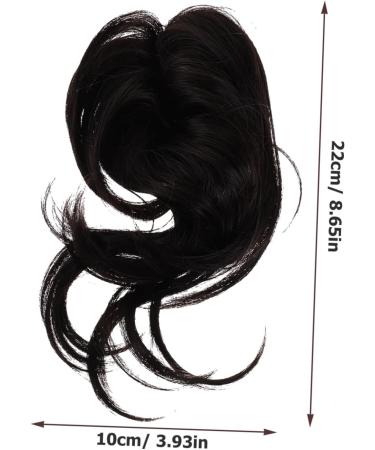 minkissy Wig Fake Hair High Temperature Wire Extension Brown Black 22x10cm As Shown - Buy Online on GoSupps.com
