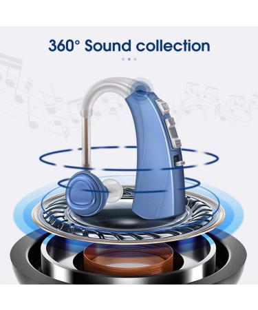 Britzgo Hearing Amplifier Quick Charge USB Dock Gem Blue - Rechargable Voice Enhancer - Buy Online on GoSupps.com