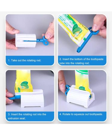 Tube Squeezer Set - 6 Piece Tube Press for Toothpaste Hand Cream & Cosmetics | Effortless Squeeze for Polygel & Color Tubes - Buy Online on GoSupps.com