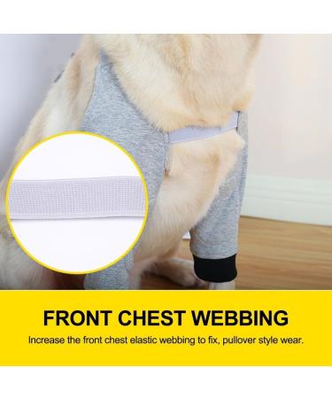 MiOYOOW Dog Front Leg Brace Adjustable Dog Elbow Brace for Protecting Dog Front Knee Joint (S/M/L/XL) - Buy Online on GoSupps.com