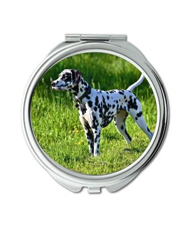YENDOSTEEN Mirror makeup mirror Dalmation Dog Dog Animal Mammal Canine Breed Pocket Mirror portable mirror