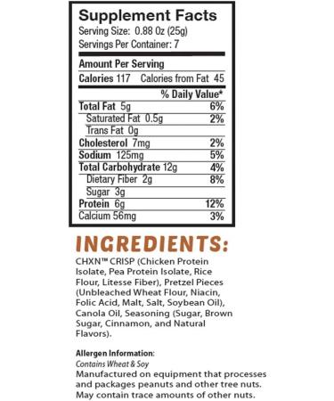 Barn Dad Nutrition CHXNSNX Cinnamon Swirl Protein Bites with Pretzel Pieces - 42g Protein - 7 Servings - 6.16 oz Bag - Buy Online on GoSupps.com
