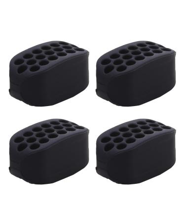 sxvbdway Jaw Exercise Tool Face Muscle Toner 4pcs Silicone Jaw Exerciser Portable Men Women Face Muscle Sculpting Jaw Bone Strengthener Jawline Shaper Trainer Black