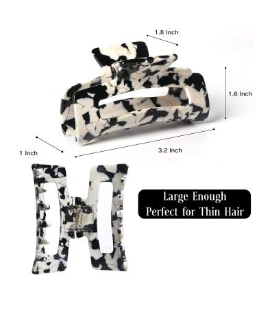 SYEENIFY Large Hair Claw Clips for Thick Thin Hair - Strong Hold Nonslip Clamps (Pack of 6) - Buy Online on GoSupps.com