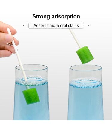 Buy Sterile Oral Sponges - 50 PCs Green Dental Swabs for Ultimate Oral Hygiene - Buy Online on GoSupps.com