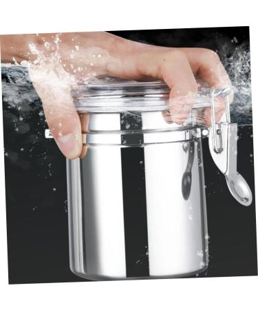 Zerodeko 4pcs Stainless Steel Freshness Container with Lid Metal Container Kitchen Pantry Organizer Travel Nuts Container Coffee Container Tea Bottle Food Container Household Storage Bottle - Buy Online on GoSupps.com