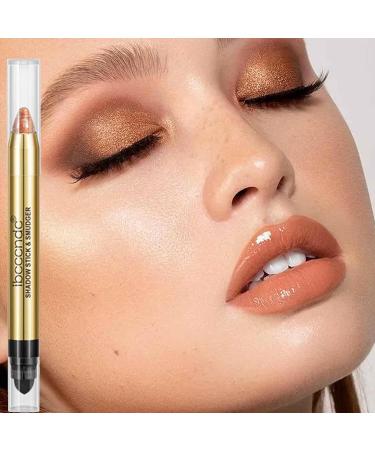 Glitter Eyeshadow | Waterproof Double Ends Eye Shadow Pencil Crayon - Long Lasting Shimmer Cream Eyeshadow Pencil Crayon for Favor 4# - Buy Online on GoSupps.com