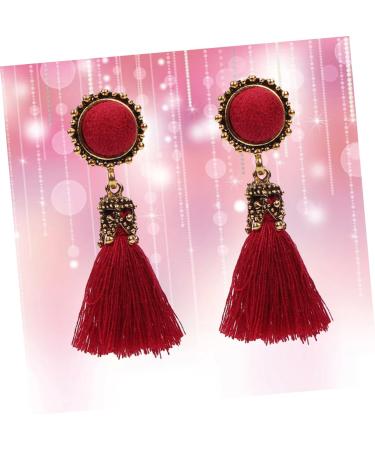 Yardenfun Earring Studs for Women Fringe Earrings for Women Dangle Earrings Pendant Personality Miss Jewelry - Buy Online on GoSupps.com